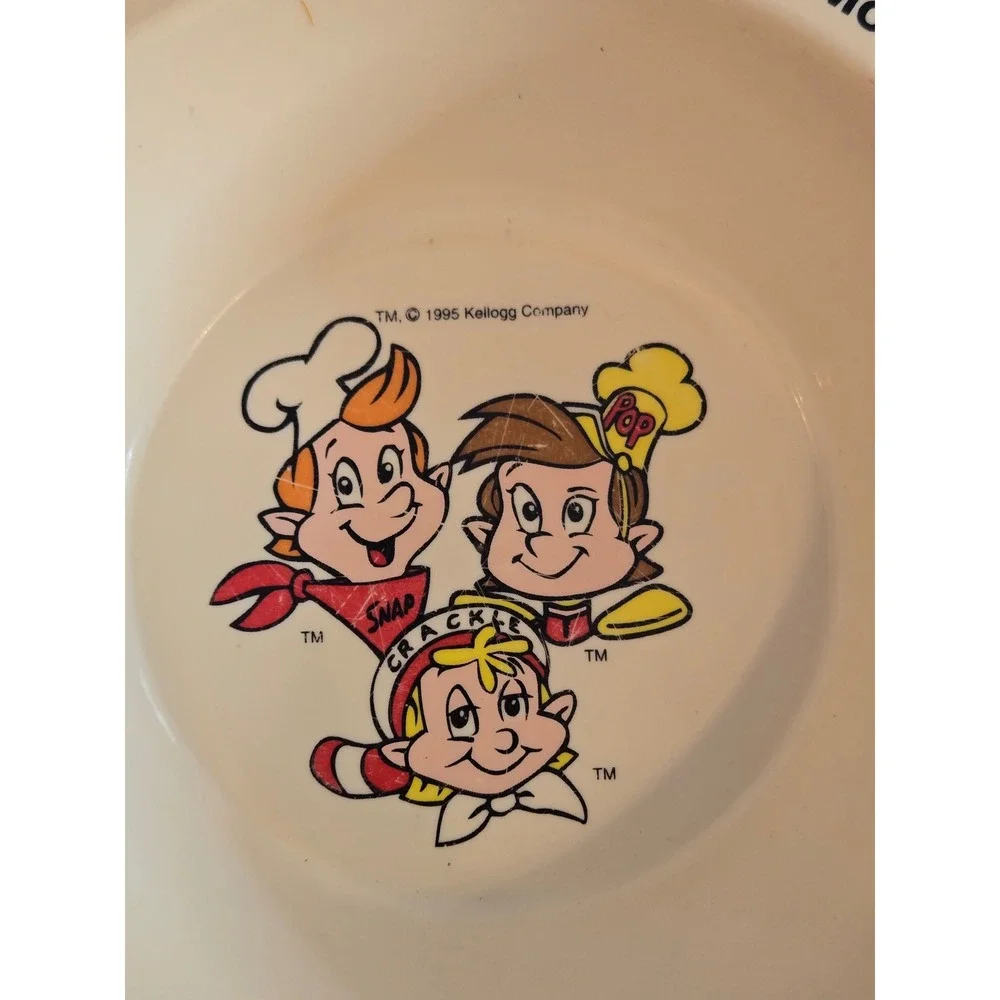 Vtg 1995 Kelloggs Cereal Bowls Set of 4 Tony Tiger Toucan Sam Corny Snap Crackle